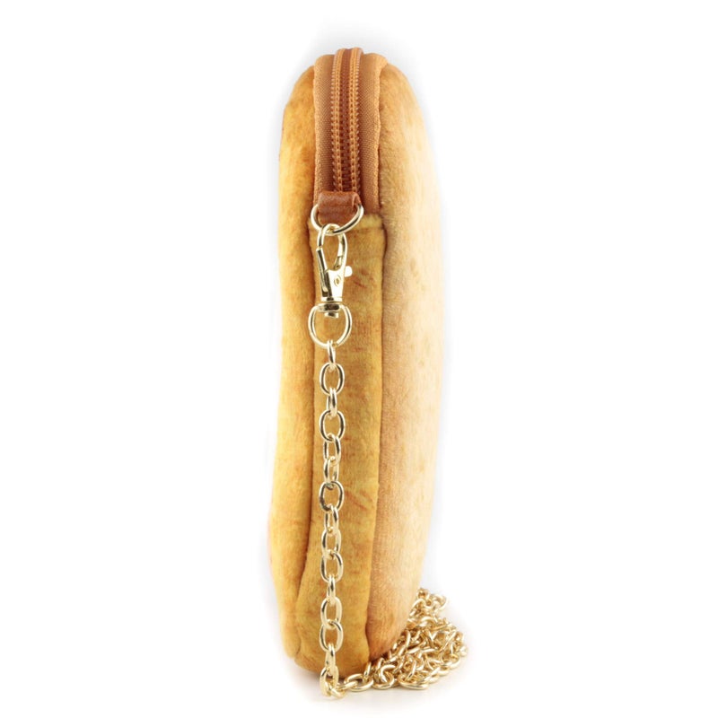 QiMing Fried Eggs Bacon barbecue Toast Shoulder Bag,Cute Plush Food Crossbody Handbag for Women - Image 3